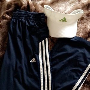 Dark Navy Blue Adidas Track Pants